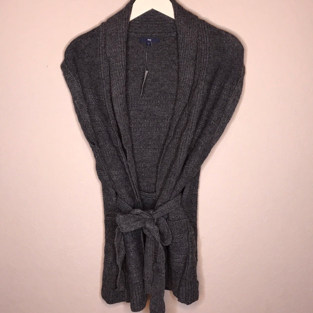 Gap Sleeveless tie sweater